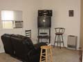 Living room after removal of fireplace